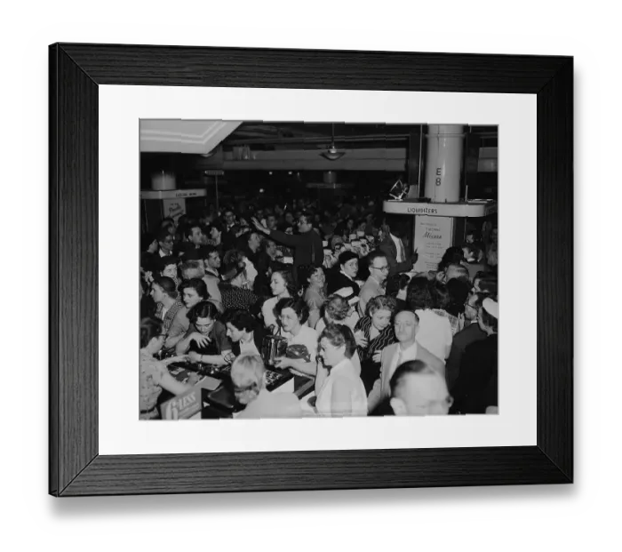 Framed Print : Crowd Shopping At Macys Department Store Framed Print : Crowd Shopping At Macys Department Store