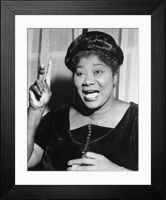 Framed Print : Mahalia Jackson Singing Framed Print : Mahalia Jackson Singing