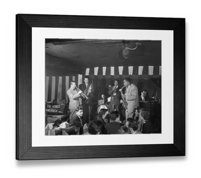 Framed Print : Jazz Musicians Performing At Birdland Framed Print : Jazz Musicians Performing At Birdland