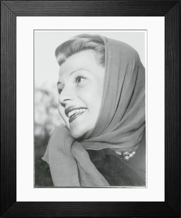 Framed Print : Rita Hayworth Smiling Framed Print : Rita Hayworth Smiling