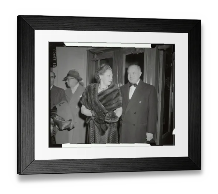 Framed Print : David Sarnoff and Wife at Premiere Framed Print : David Sarnoff and Wife at Premiere