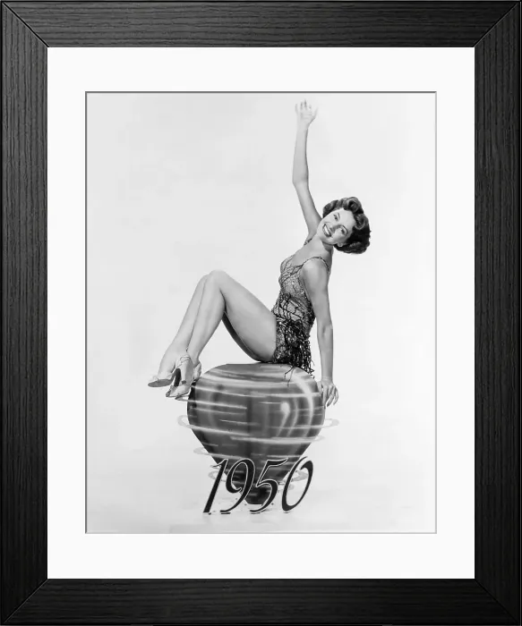 Framed Print : Cyd Charisse on Spinning Top Framed Print : Cyd Charisse on Spinning Top