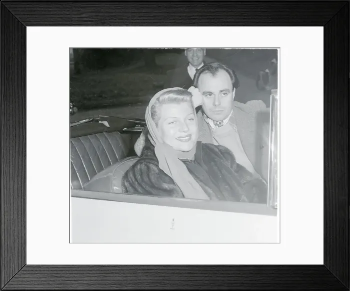 Framed Print : Rita Hayworth and Aly Khan Smiling Framed Print : Rita Hayworth and Aly Khan Smiling