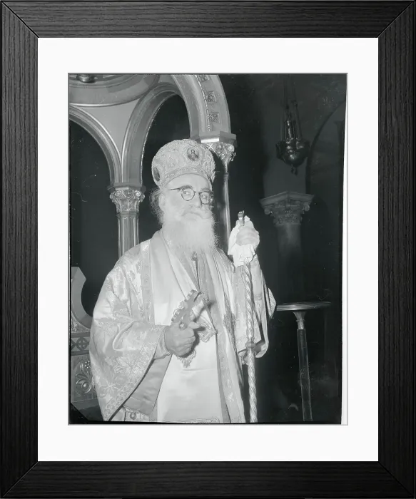 Framed Print : Enthroning of Archbishop Michael Framed Print : Enthroning of Archbishop Michael