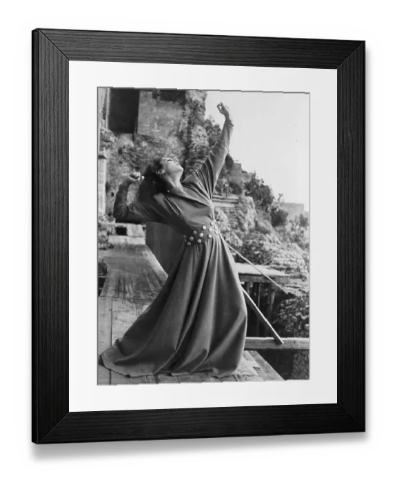 Framed Print : Nives Poli in Acting Performance Framed Print : Nives Poli in Acting Performance