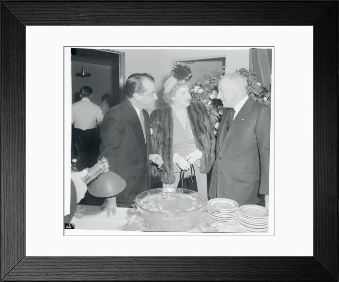 Framed Print : View of Party Honoring Movie Pioneer Cecil B. DeMille