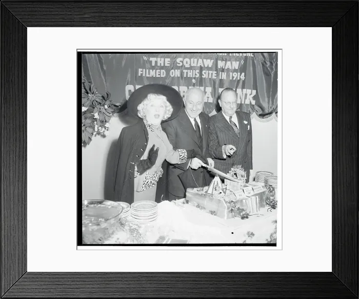 Framed Print : Cecil B. DeMille Attending Movie Pioneer Celebration Framed Print : Cecil B. DeMille Attending Movie Pioneer Celebration