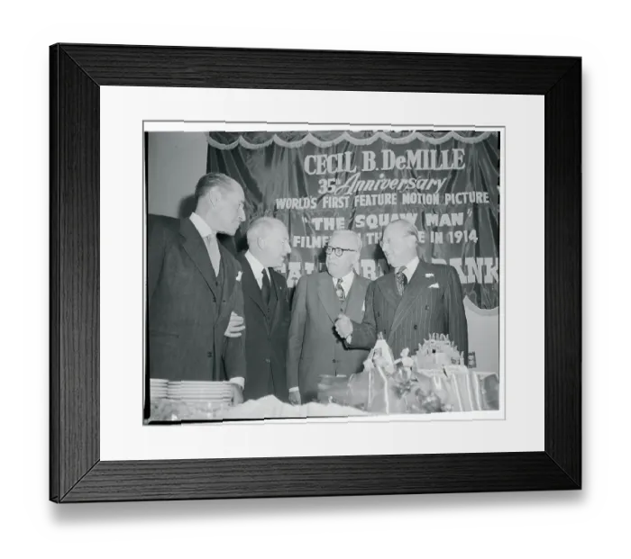 Framed Print : Demille and Friends at 35th Anniversary Party Framed Print : Demille and Friends at 35th Anniversary Party