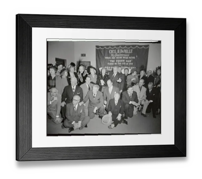 Framed Print : Screen Notables Celebrate Anniversary of The Squaw Man Framed Print : Screen Notables Celebrate Anniversary of The Squaw Man