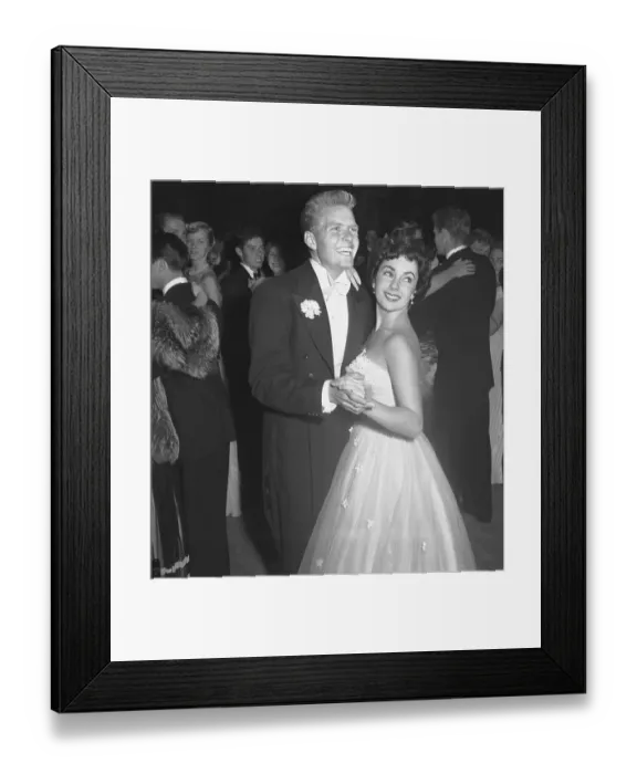 Framed Print : Liz Taylor Dancing at UCLA Prom Framed Print : Liz Taylor Dancing at UCLA Prom