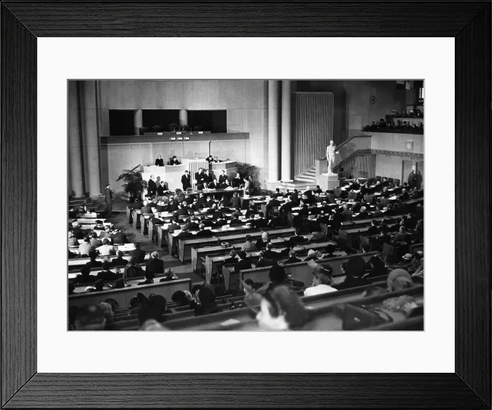 Framed Print : Signing on Geneva Conventions of War Framed Print : Signing on Geneva Conventions of War