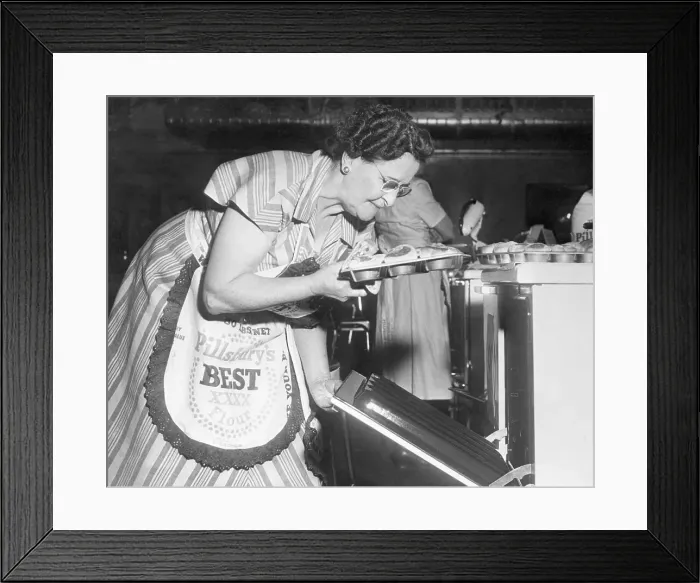 Framed Print : Woman At Pillsbury Bake Off