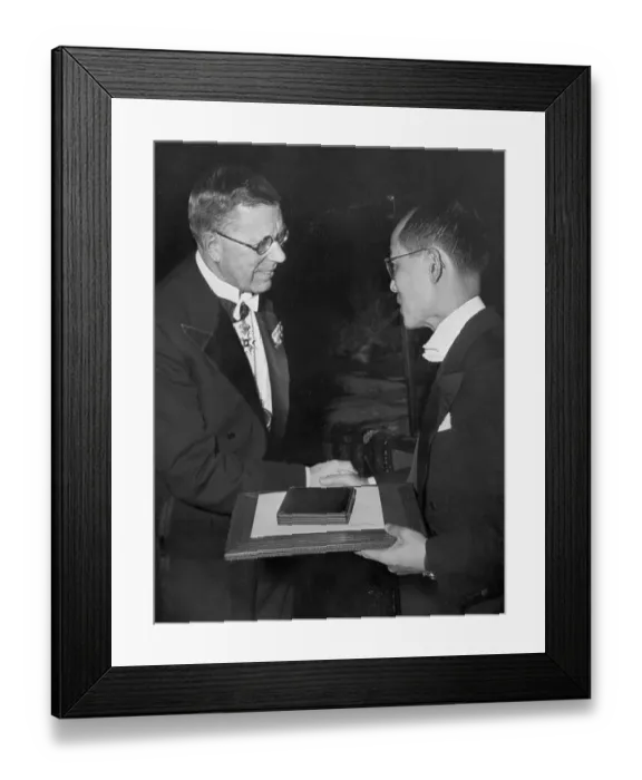 Framed Print : Physicist Receiving 1949 Nobel Prize