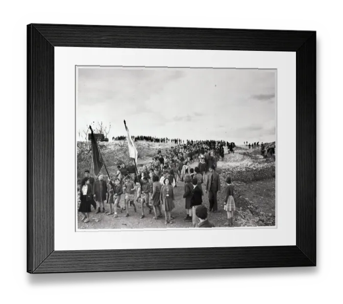 Framed Print : Zionist March To Tomb Of Herzl 12 / 9 / 49 Framed Print : Zionist March To Tomb Of Herzl 12 / 9 / 49
