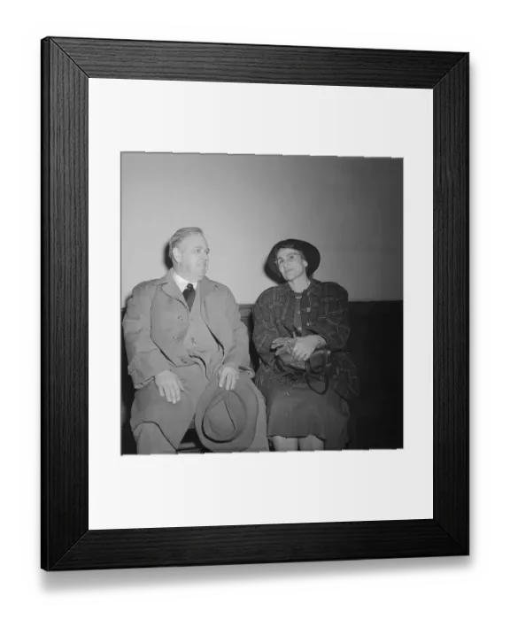 Framed Print : Whittaker Chambers with his Wife Framed Print : Whittaker Chambers with his Wife