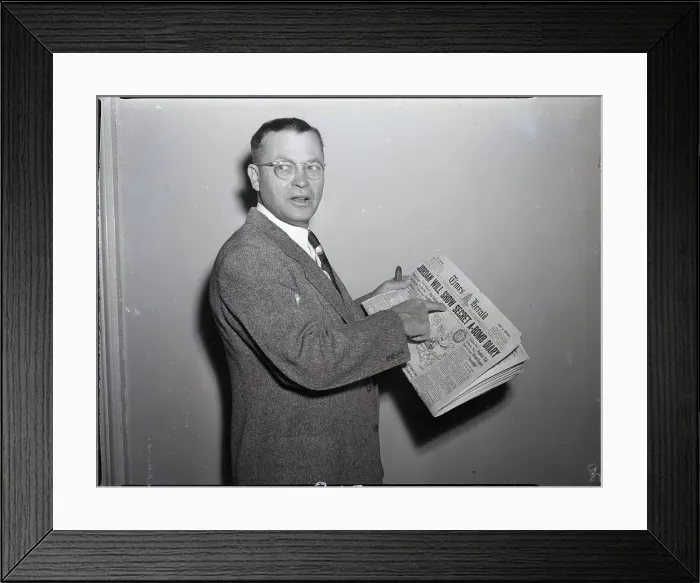 Framed Print : John S. Wood Scanning Headline Framed Print : John S. Wood Scanning Headline