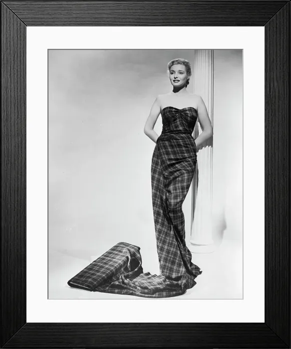Framed Print : Patricia Neal Poses Wrapped In Cloth Framed Print : Patricia Neal Poses Wrapped In Cloth