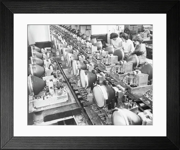 Framed Print : Television Assembly Line Framed Print : Television Assembly Line