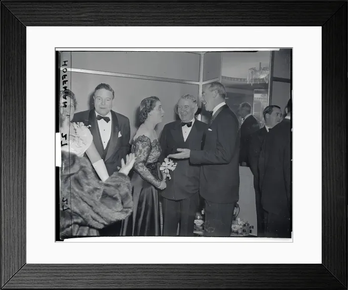 Framed Print : Allen Barkley Speaking with Wife Framed Print : Allen Barkley Speaking with Wife