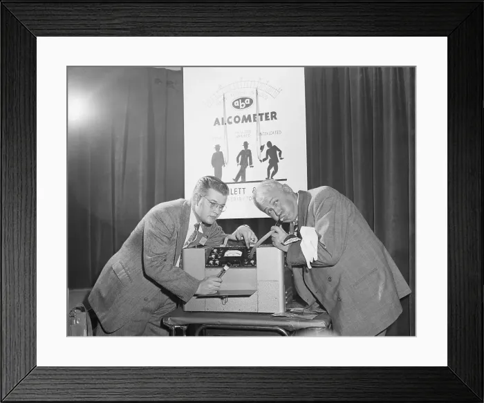 Framed Print : Early Form Of Breathalyzer Framed Print : Early Form Of Breathalyzer