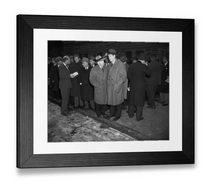 Framed Print : Milton Berle and Jimmy Durante at Funeral Framed Print : Milton Berle and Jimmy Durante at Funeral