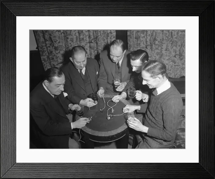 Framed Print : Men Playing Conkers