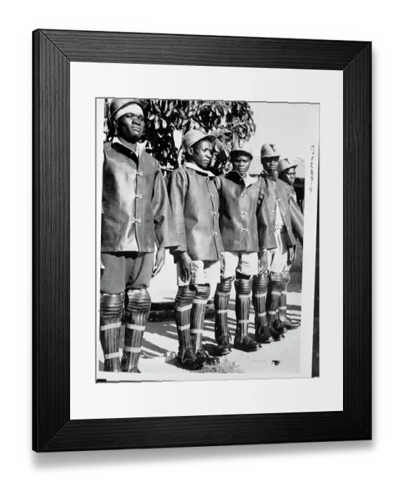 Framed Print : Mine Workers Stand at Attention Framed Print : Mine Workers Stand at Attention