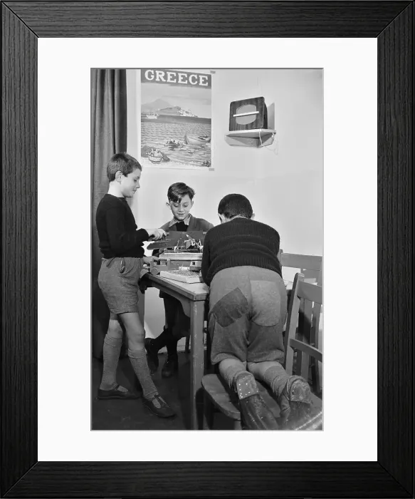 Framed Print : Greek War Orphans in their New English Foster Home Framed Print : Greek War Orphans in their New English Foster Home