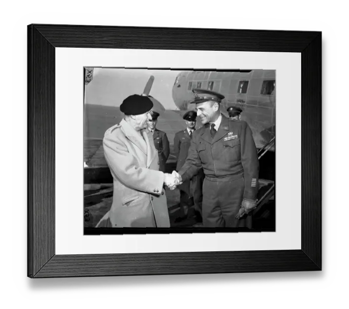 Framed Print : Field Marshal Montgomery and Lt-Gen. Ridgeway Framed Print : Field Marshal Montgomery and Lt-Gen. Ridgeway