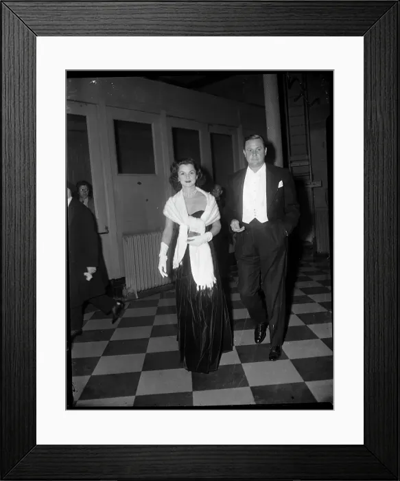 Framed Print : John Sims Kelly and Wife Attend Metropolitan Opera Opening Framed Print : John Sims Kelly and Wife Attend Metropolitan Opera Opening