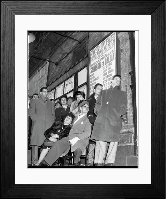 Framed Print : People Lined up Outside Metropolitan Opera Framed Print : People Lined up Outside Metropolitan Opera
