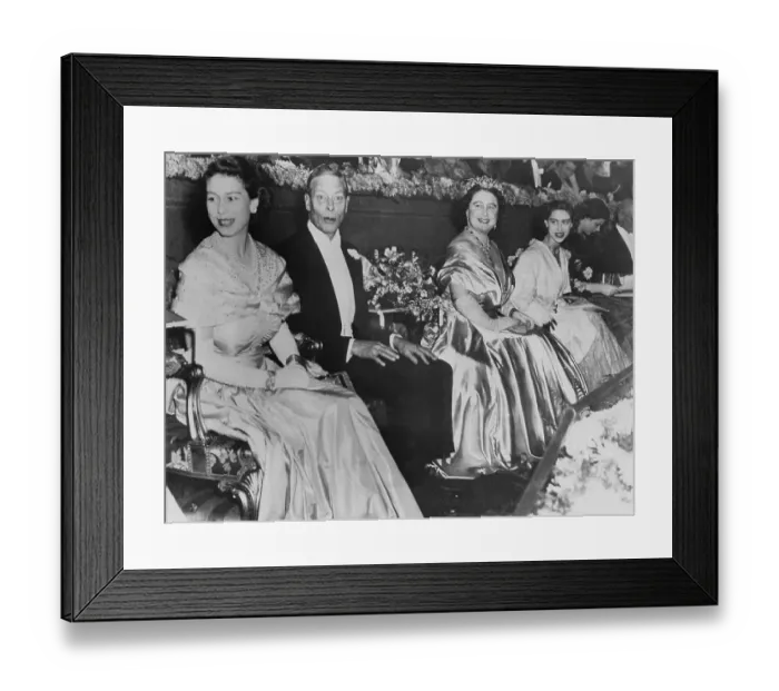 Framed Print : British Royal Family Enjoy Themselves at Theater