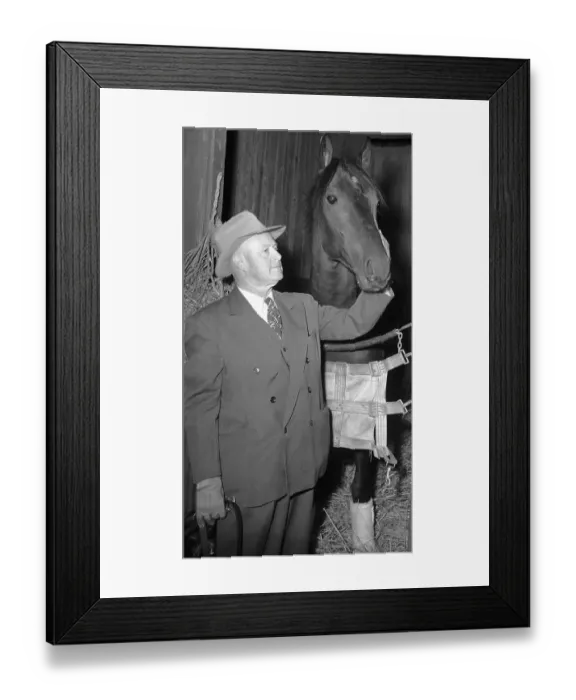 Framed Print : Ben Jones with the Racehorse Theory Framed Print : Ben Jones with the Racehorse Theory