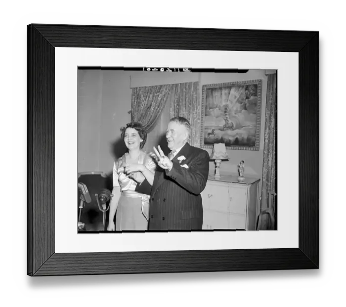 Framed Print : Alben Barkley With His Wife Jane Rucker Hadley Framed Print : Alben Barkley With His Wife Jane Rucker Hadley