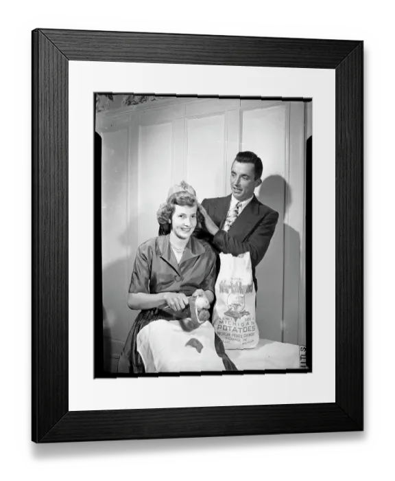 Framed Print : Crowning the Potato Queen