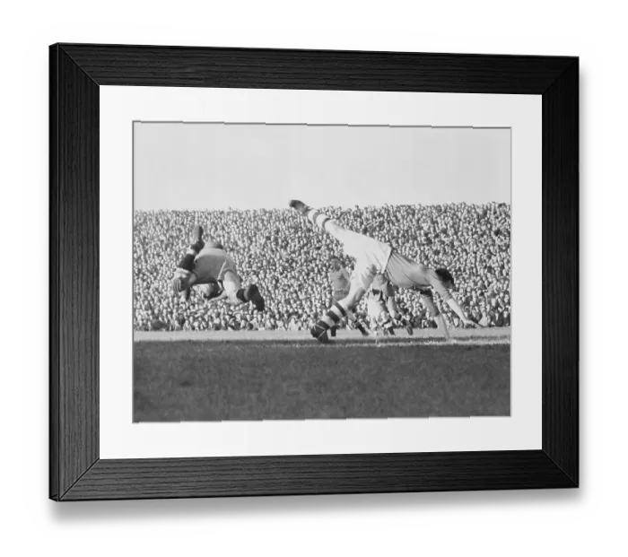 Framed Print : Soccer Goalkeeper Saves Ball from Scoring Framed Print : Soccer Goalkeeper Saves Ball from Scoring