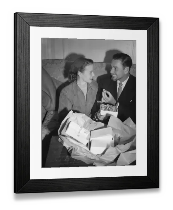 Framed Print : Errol Flynn and Princess Irene Ghica Smiling Framed Print : Errol Flynn and Princess Irene Ghica Smiling