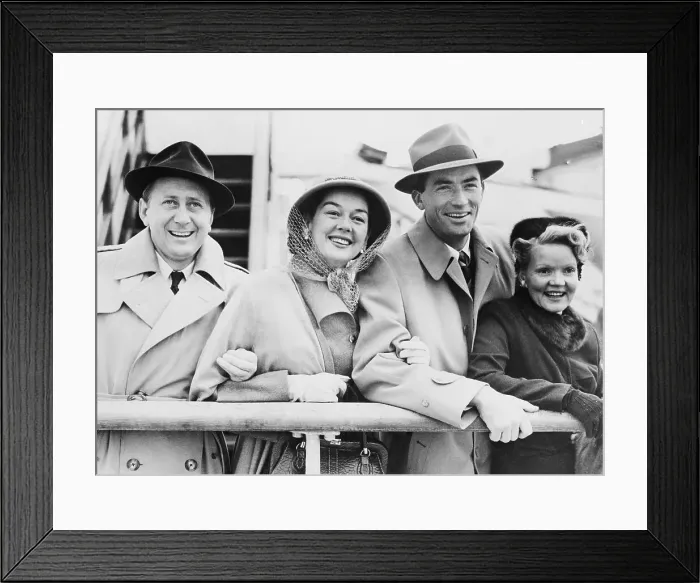 Framed Print : Gregory Peck and Rosalind Russell with Their Spouses Framed Print : Gregory Peck and Rosalind Russell with Their Spouses