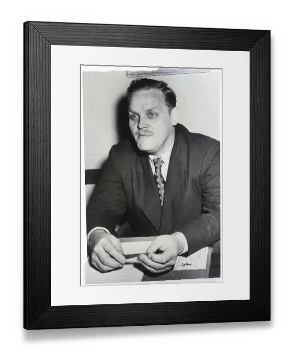 Framed Print : Gus Hall, Cleveland Communist Framed Print : Gus Hall, Cleveland Communist