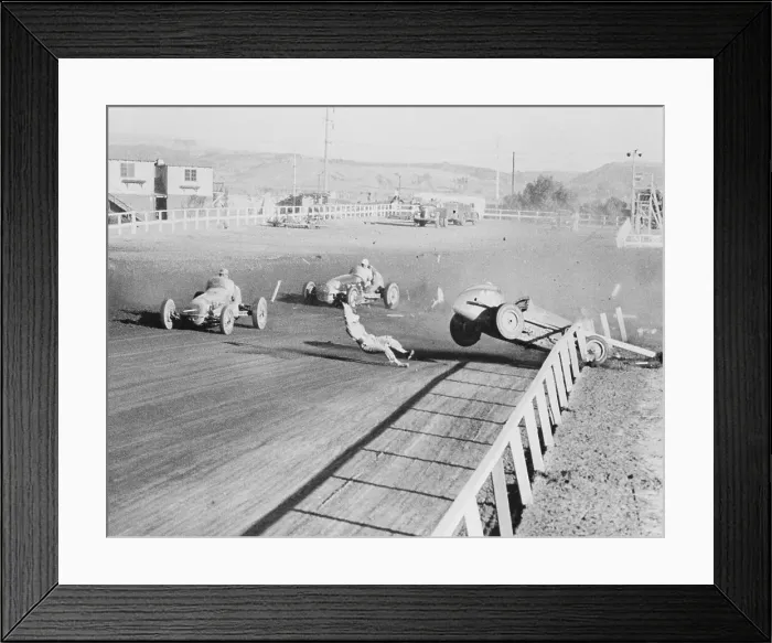 Framed Print : Rex Mays Fatal Racing Accident Framed Print : Rex Mays Fatal Racing Accident