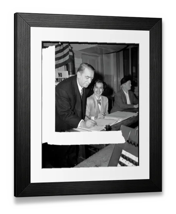 Framed Print : New York Mayor William O'Dwyer