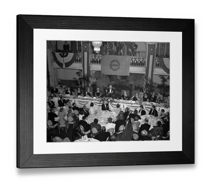 Framed Print : President Truman Speaks at the National Woman's Democratic Club Framed Print : President Truman Speaks at the National Woman's Democratic Club