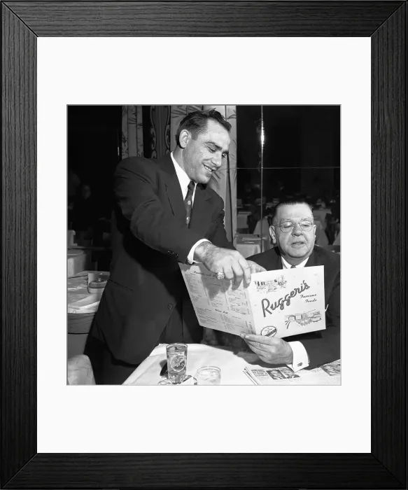 Framed Print : Yankees Yogi Berra Suggests Menu Items