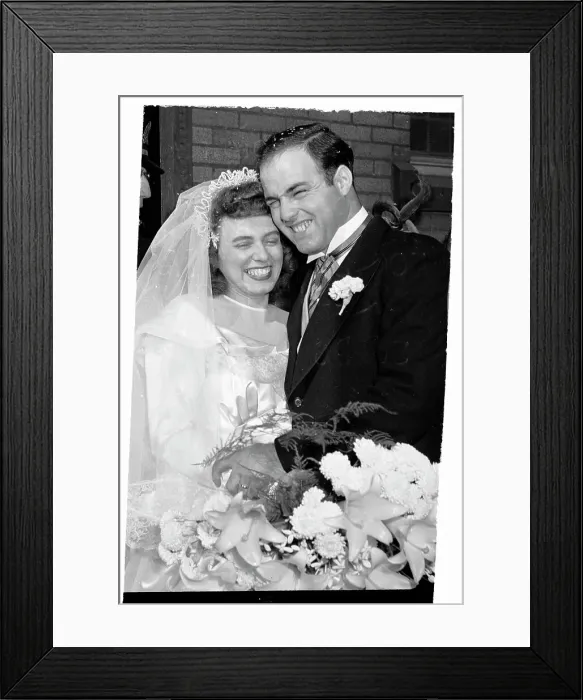 Framed Print : Cardinals Catcher Joe Garagiola and His New Bride Framed Print : Cardinals Catcher Joe Garagiola and His New Bride