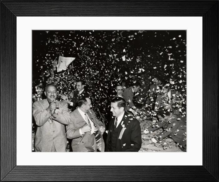 Framed Print : Celebrations At CIO Union Convention Framed Print : Celebrations At CIO Union Convention