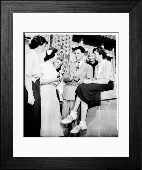 Framed Print : Rookie of the Year Jerry Coleman Signing Autographs Framed Print : Rookie of the Year Jerry Coleman Signing Autographs