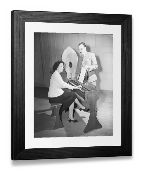 Framed Print : Ginette Martenot Playing Ondes-Martenot Framed Print : Ginette Martenot Playing Ondes-Martenot