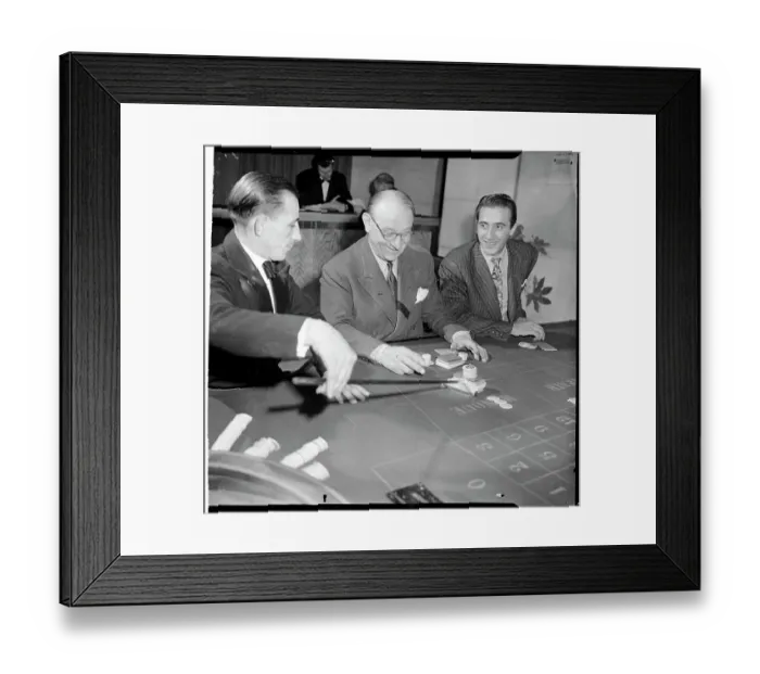 Framed Print : Gamblers at the Baccarat Table Framed Print : Gamblers at the Baccarat Table