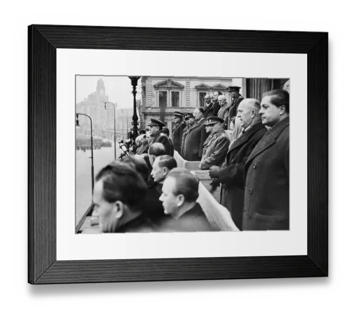 Framed Print : Klement Gottwald with Cabinet at Parade Framed Print : Klement Gottwald with Cabinet at Parade