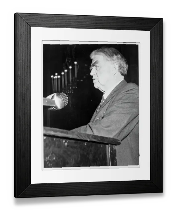 Framed Print : John L. Lewis Giving a Speech Framed Print : John L. Lewis Giving a Speech